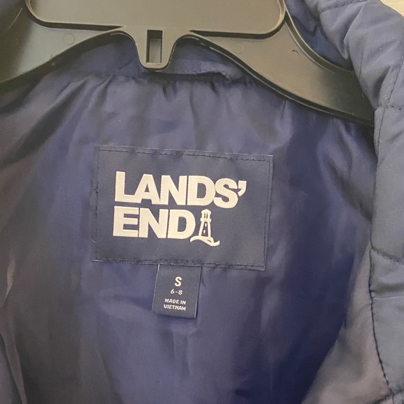 Lands' End Dark Blue Quilted Vest - Picture 2 of 5